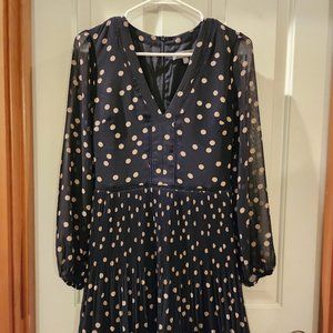 Polkadot black dress